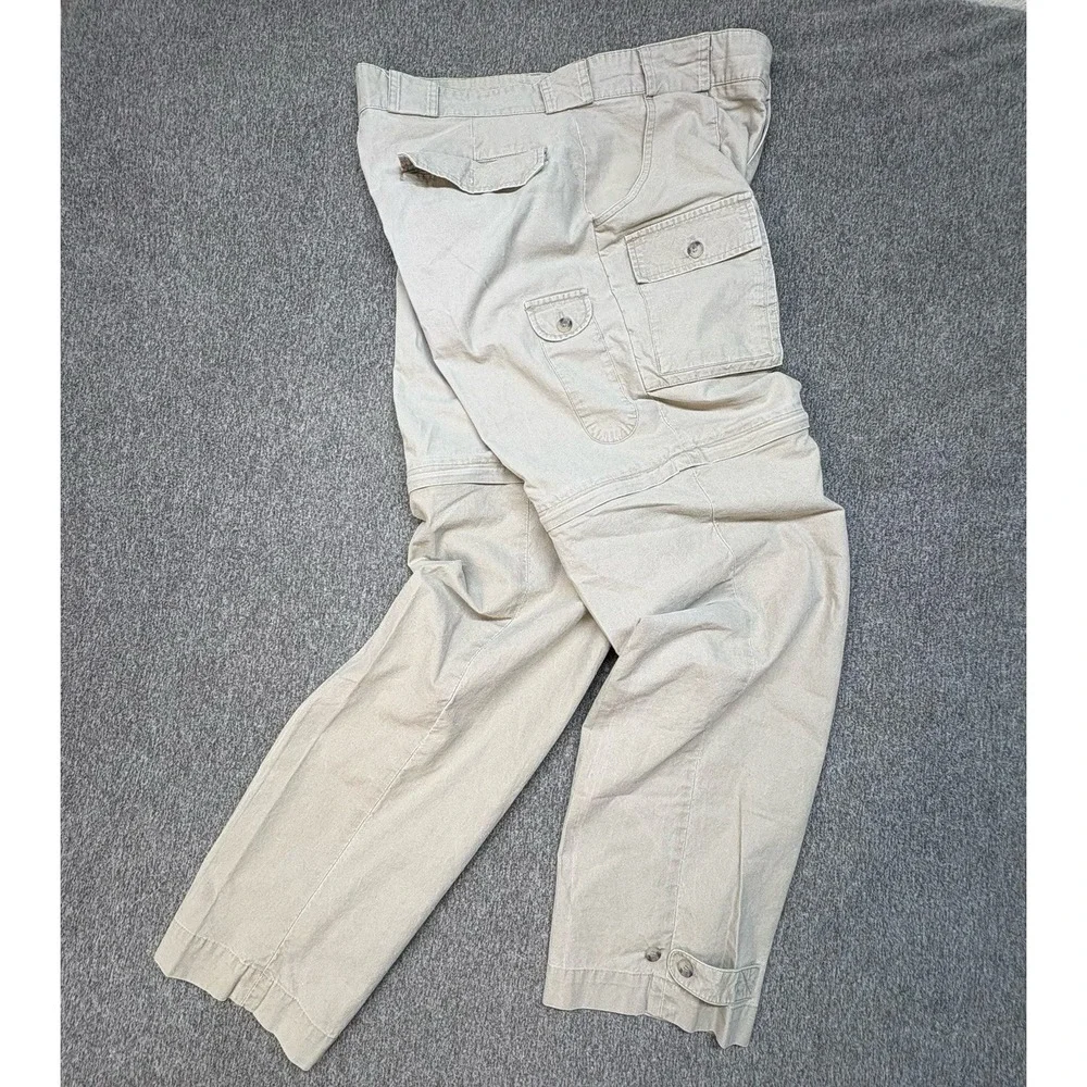 VTG 80s Banana Republic Safari Travel Convertible Cargo Pants Men's 34x32 Hiking